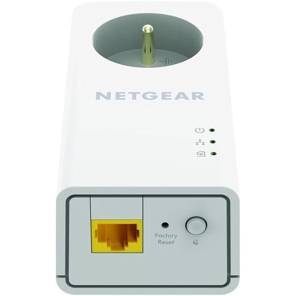 NETGEAR Pakke med 2 adaptere 2000 Mbit / s - 2 porte 10/100/1000 RJ45 - Med integreret stik PLP2000-100FRS