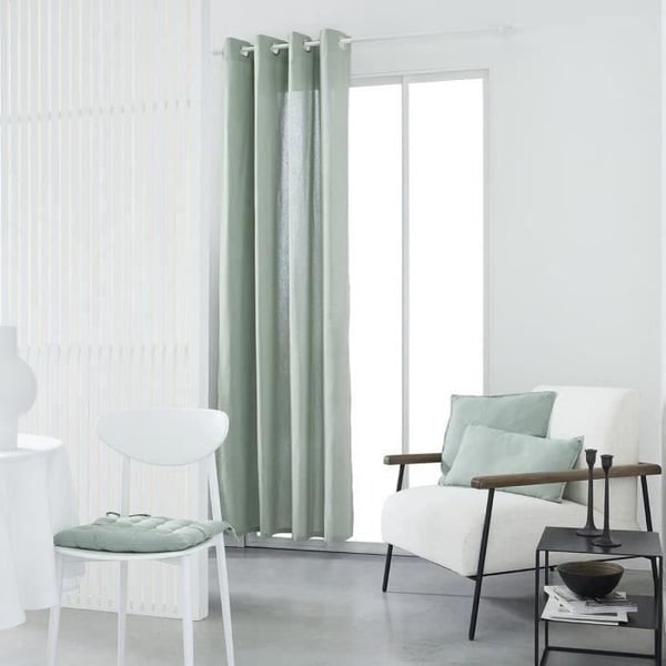 TODAY silmukkaverho - 140x240cm - 100% puuvillaa - Celadon