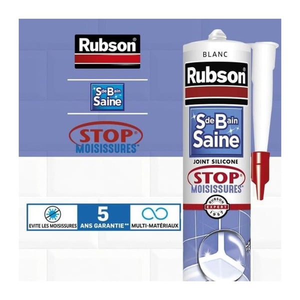 Saniteettitiiviste - RUBSON - 2690812 - Terveellinen kylpyhuone - Homeenestosuoja - Valkoinen - 280ml