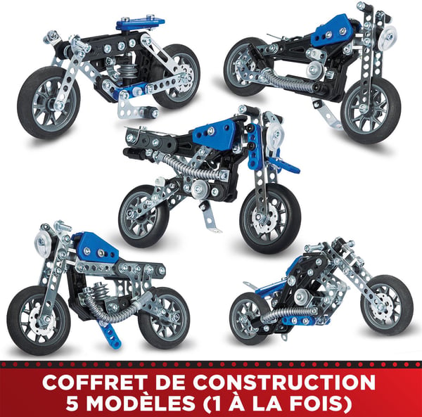 Motorcykel - BANDAI - Meccano - APM20103 - 5 Modeller