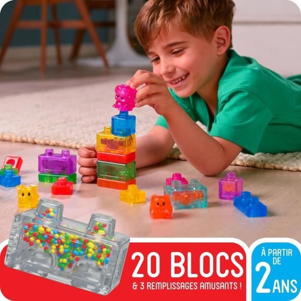 Mine K�ledyr og Mig - Byggespil - JELLY BLOX - GOLIATH - 20 klodser - 2 figurer - 2 dyr - Fra 2 �r