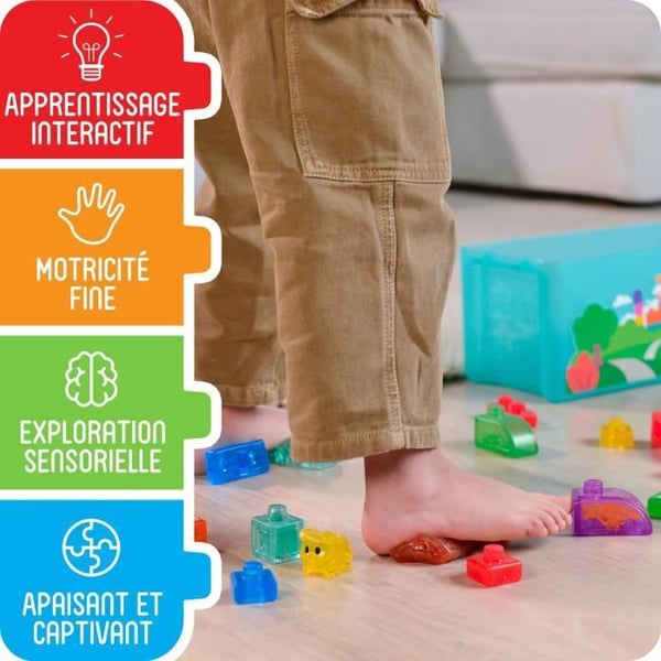 Mine K�ledyr og Mig - Byggespil - JELLY BLOX - GOLIATH - 20 klodser - 2 figurer - 2 dyr - Fra 2 �r