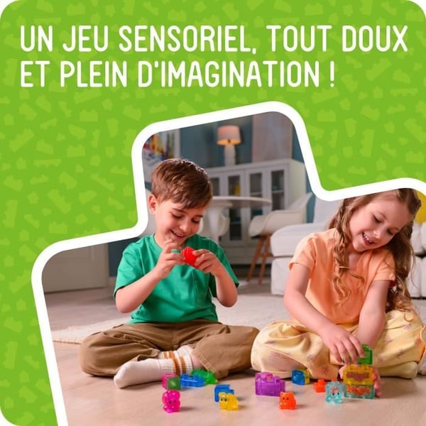 Mine K�ledyr og Mig - Byggespil - JELLY BLOX - GOLIATH - 20 klodser - 2 figurer - 2 dyr - Fra 2 �r