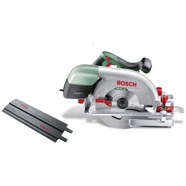 Bosch PKS 66-2AF 1600W 66 mm py�r�saha, tarkka leikkaus, CleanSystem-kotelo p�lyn imeytymiseen, ergonominen kahva.