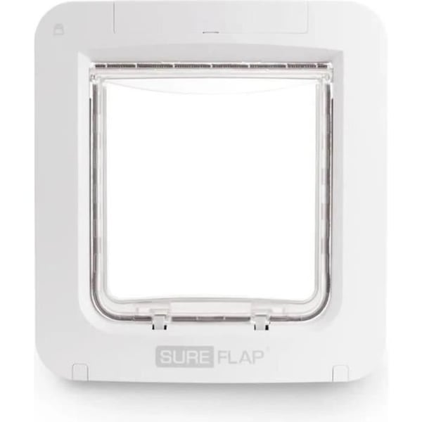 SUREFLAP Large Connect Electronic Chip Cat Flap - Vit - För katter och hundar