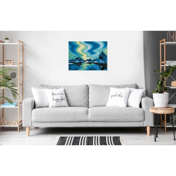 Ravensburger � CreArt-kankaat 30x40 cm � Revontulet � Maalaus numeroiden mukaan � Aikuinen � Rentouttavaa ja luovaa toimintaa � Ik�rajat 14 � 23907