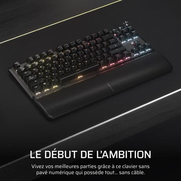 Pelin�pp�imist� - CORSAIR - K70 Core TKL Wireless - RGB, MLX Red v2 kytkimet