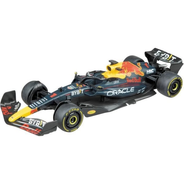 Kauko-ohjattava auto - MONDO MOTORS - Redbull F1 RB18 - 1:18 mittakaava - Musta / Keltainen