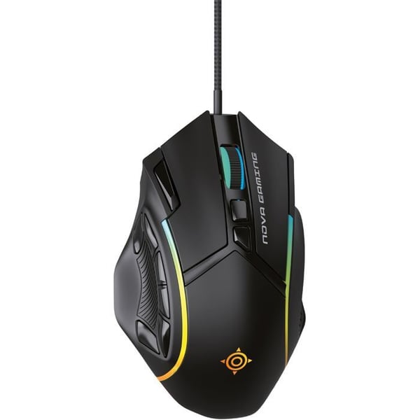 Pelikuorihiiri - Langallinen - Nova Gaming - Virgo - RGB LED - Musta