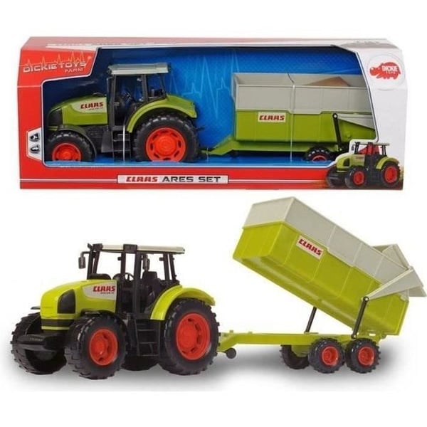 DICKIE - Traktor med trailer CLAAS 57cm