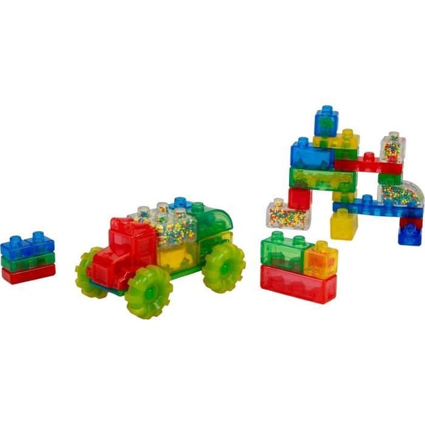 Byggeklodser - GOLIATH - Jelly Blox Vroom Truck Kit - Bl�de blokke med biler! 2 �rige