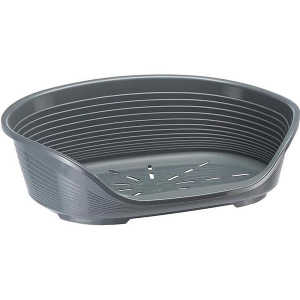 FERPLAST Siesta Deluxe 6 kurv - 70,5x52x23,5 cm - M�rkegr� - Til katte og hunde