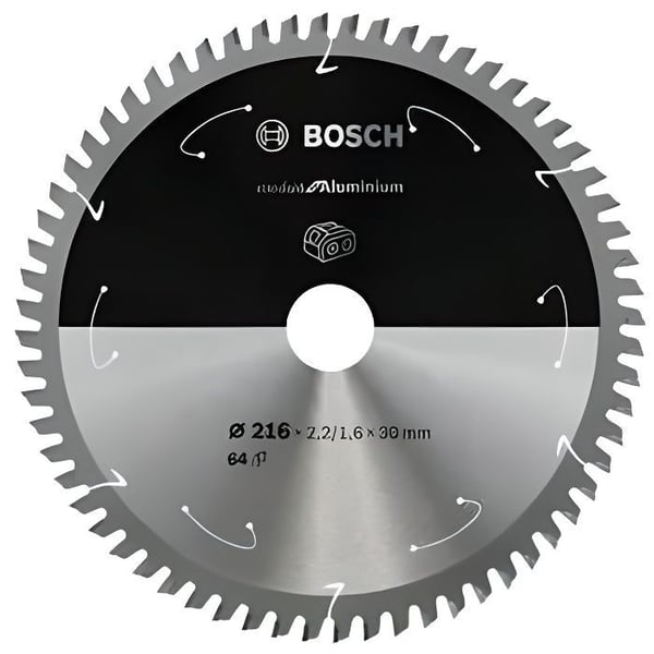 BOSCH PROFESSIONAL h�rdmetal rundsavklinge 216 x 30 x 2,2 mm (64 t�nder) - Aluminium
