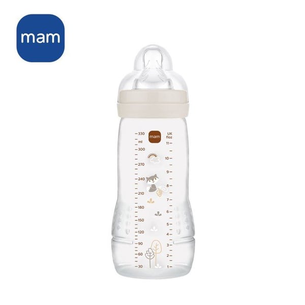 Tuttipullo - MAM BABY - Easy Active - +6 kk - 330 ml - X flow -tutti - Hiekanv�rinen