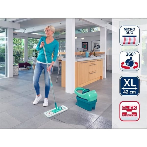 LEIFHEIT Set PROFI med Profi-hjul - Med micro duo-lock - 42 cm rengöringsbredd