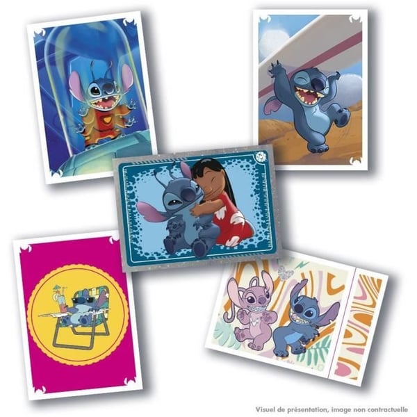 13 taskun l�pipainopakkaus + 1 ilmainen - PANINI - STITCH 2 - MY SUPER SCRAPBOOK - 70 tarraa