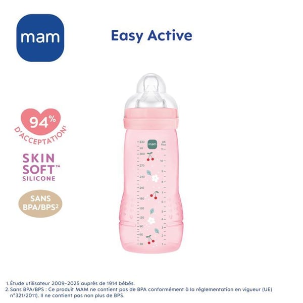 Tuttipullo - MAM BABY - Easy Active - +6 kk - 330 ml - X flow - tuttipullo - Marja