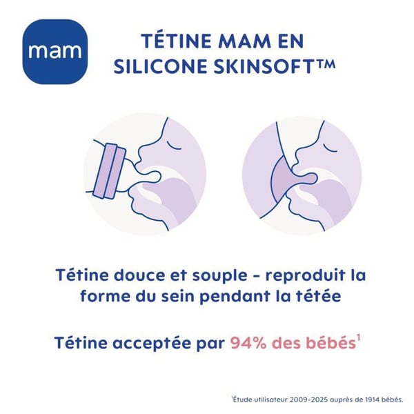 Tuttipullo - MAM BABY - Easy Active - +6 kk - 330 ml - X flow -tutti - Meri