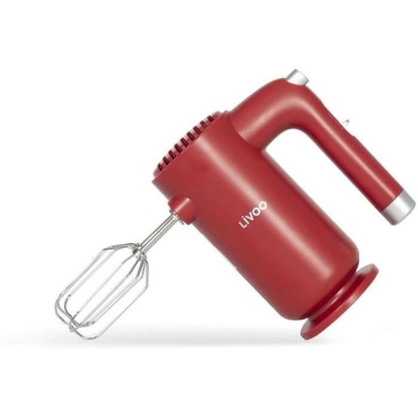 S�hk�sekoitin - LIVOO - DOP243R - 250 w - 5 nopeutta - Punainen