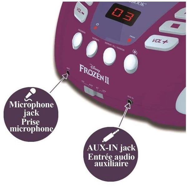 J��dytetty Bluetooth-CD-soitin valotehosteilla