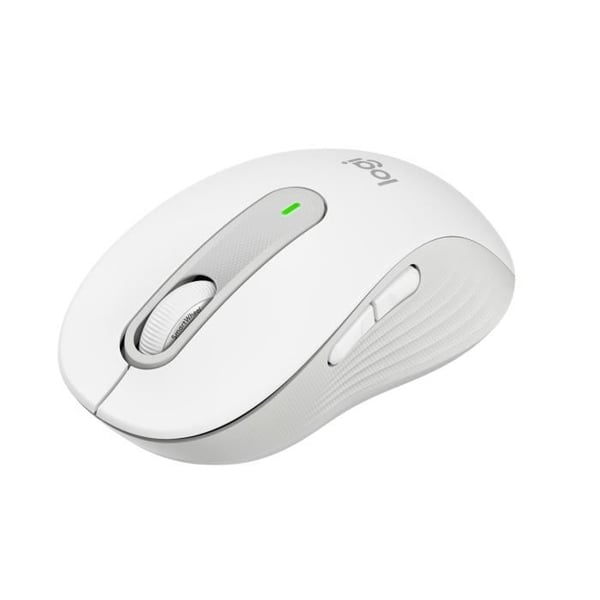 Logitech Signature M650 trådlös mus - Tyst, Bluetooth, programmerbara knappar - Vit