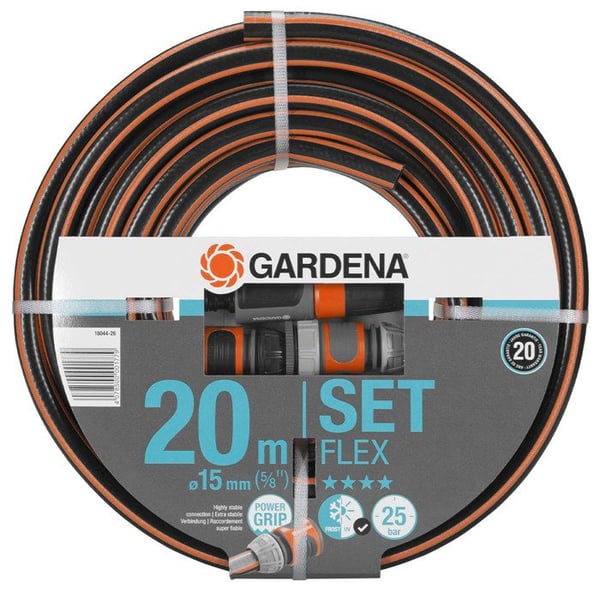 GARDENA puutarhaletku Flex 20m �15 mm + lanssi ja p��sy