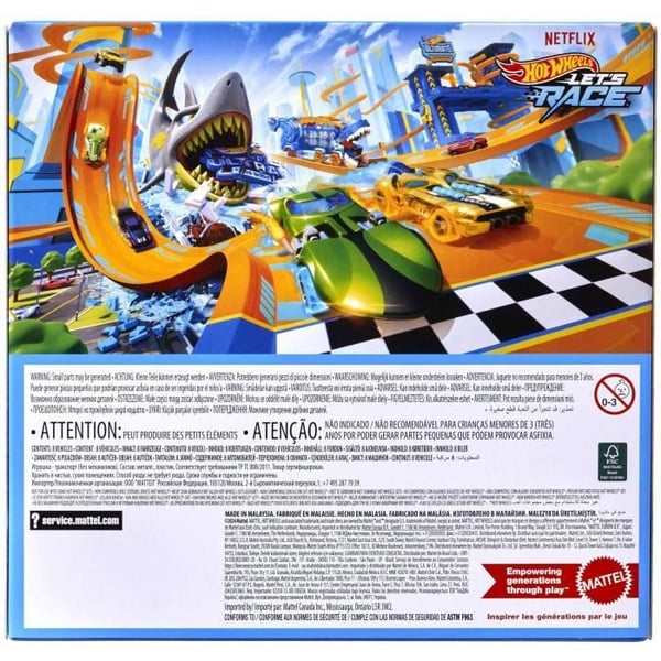 Hot Wheels - Let's Race 5-osainen ajoneuvosetti - 1/64 mittakaavan ajoneuvot - Hot Wheels - JGK18