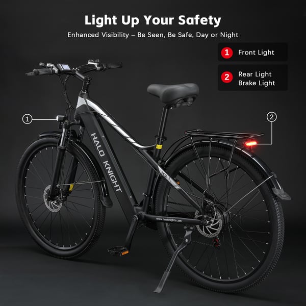 Elcykel HALO KNIGHT H02, 48V 750W 16Ah, 21-växlad, Svart