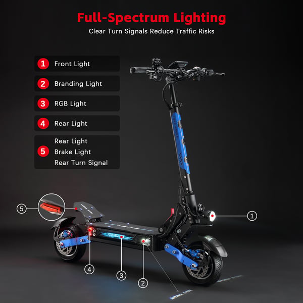 Sähköpotkulauta Halo Knight T108 - Moottori 52V 2000W, Kaksoismoottori, 28.8Ah akku