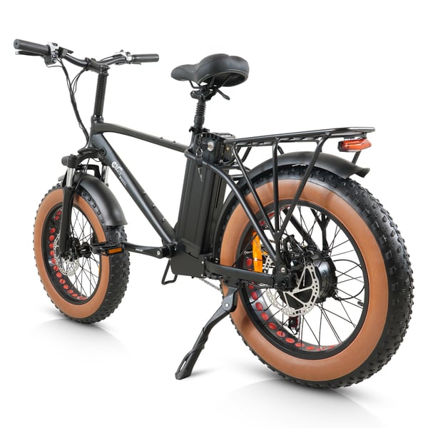 El-mountainbike CMACEWHEEL T20, 20", 750W 48V 17Ah, svartgrå