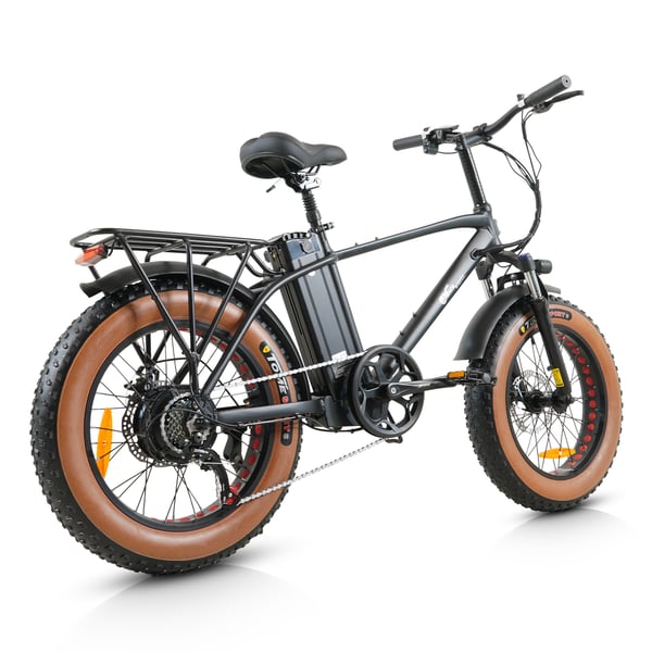 El-mountainbike CMACEWHEEL T20, 20", 750W 48V 17Ah, svartgrå