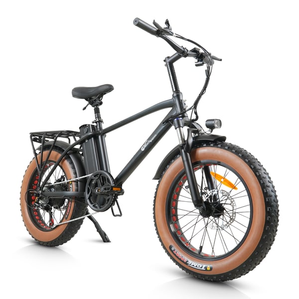 El-mountainbike CMACEWHEEL T20, 20", 750W 48V 17Ah, svartgrå