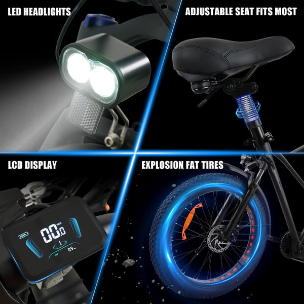 Fat Elcykel CMACEWHEEL KS26, 500W 864Wh, 26" Elmountainbike
