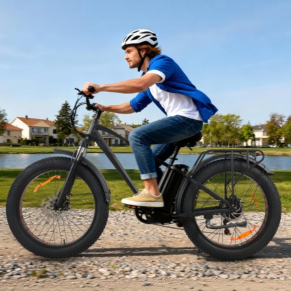 Fat Elcykel CMACEWHEEL KS26, 500W 864Wh, 26" Elmountainbike