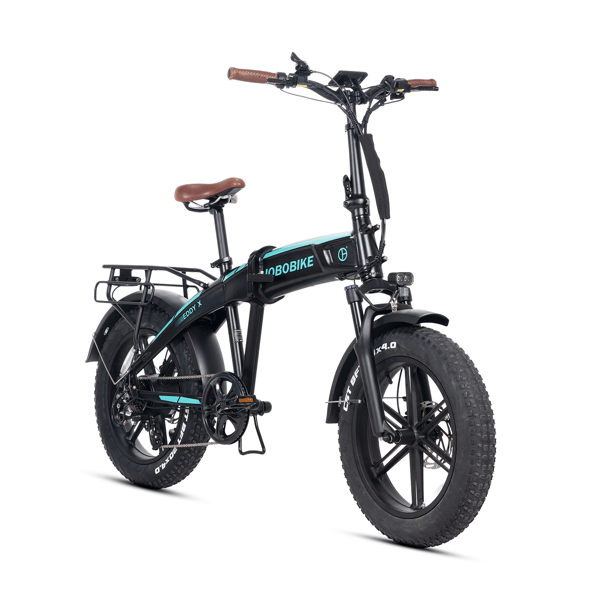 JOBOBIKE Eddy X kokoontaitettava fatbike-sähköpyörä, musta