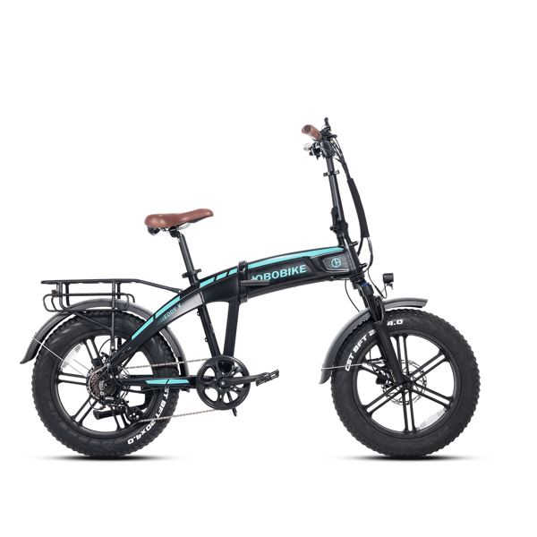 JOBOBIKE Eddy X kokoontaitettava fatbike-sähköpyörä, musta