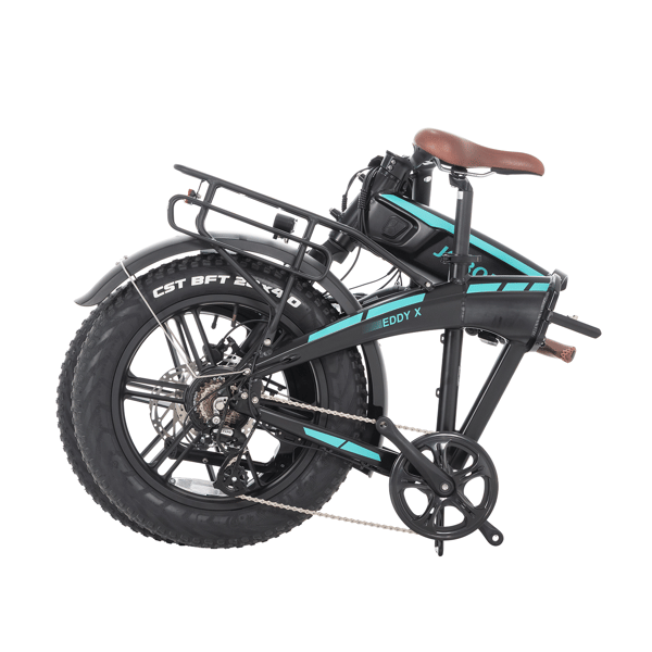 JOBOBIKE Eddy X kokoontaitettava fatbike-sähköpyörä, musta