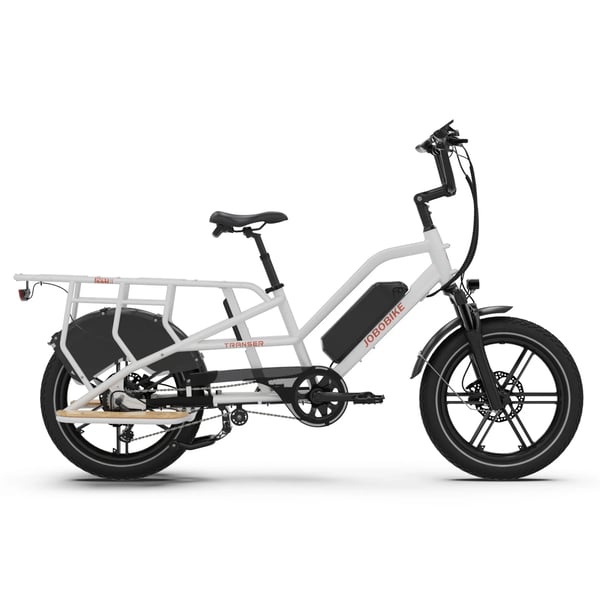 JOBOBIKE Transer sähköinen tavarapyörä 720 Wh, valkoinen