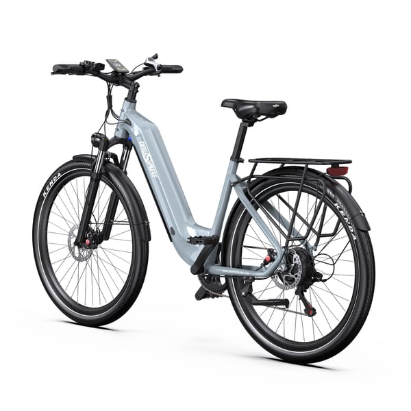Elcykel för stad OneSport OT05, 27.5", support app, Grå