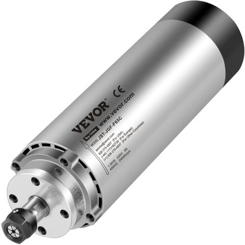 Spindelmotor, 65x205 mm, 1,5 kW, luftkølet, CNC gravering, metal