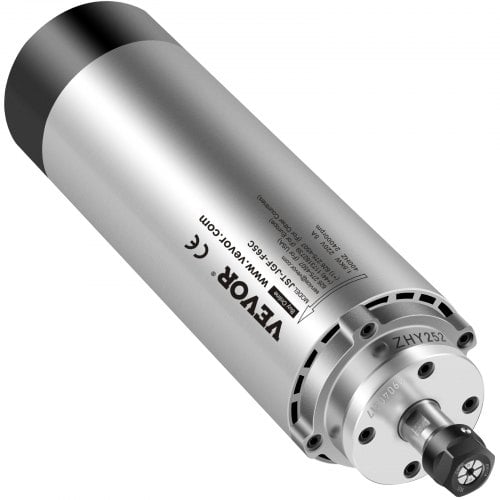Spindelmotor, 65x205 mm, 1,5 kW, luftkølet, CNC gravering, metal
