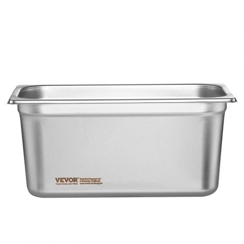 Steam Table Pan, 1/3 storlek med lock, 32,8x17,8x14,8 cm, rostfritt stål, förvaring Steam Table Pan, 1/3 storlek med lock, 32,8x17,8x14,8 cm, rostfritt stål, förvaring