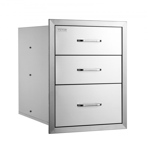 BBQ skuffer, 45.8x52.1x58.8 cm, rustfrit stål, opbevaring