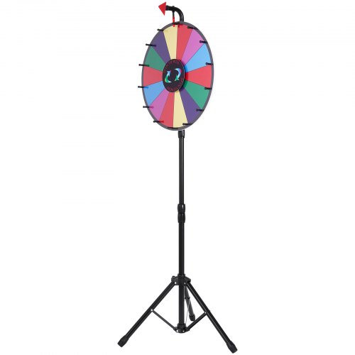 Onnenpyörä, 45 cm halkaisija, 14 lokeroa, säädettävä korkeus 117x155 cm, väri, akryyli, peli