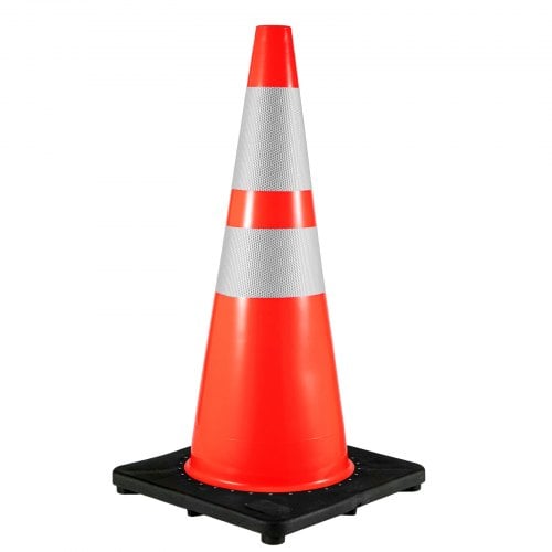 Trafikkoner 92x35x35 cm Orange PVC Reflekterande Säkerhet