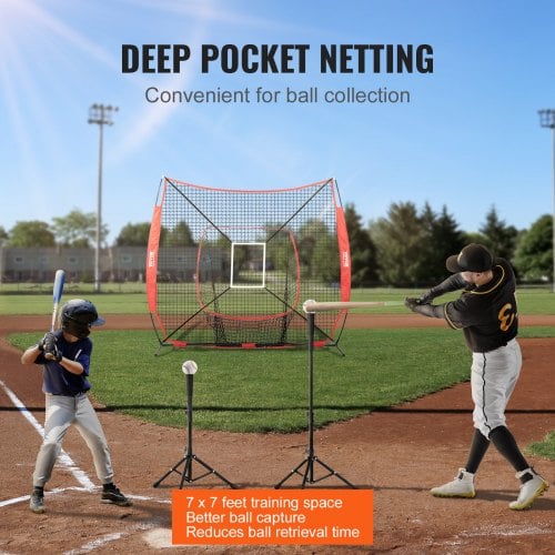 Baseball Softball træningsnet, 213x213 cm, træningsnet