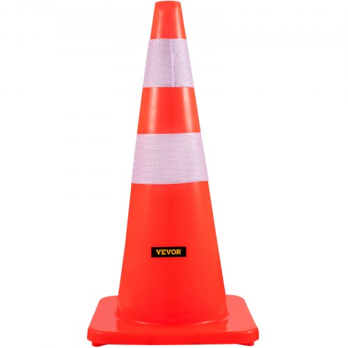 Trafikkegle, 70x35x35 cm, Orange, PVC