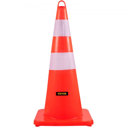 Trafikkegle, 73x33x33 cm, Orange, PVC