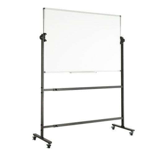 Valkotaulu, kaksipuolinen magneettinen siirrettävä 122x81 cm, valkoinen, säädettävä korkeus Valkotaulu, kaksipuolinen magneettinen siirrettävä 122x81 cm, valkoinen, säädettävä korkeus