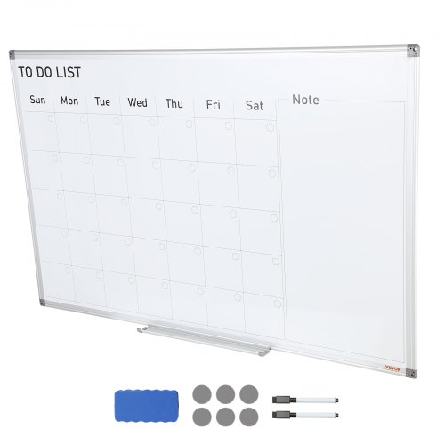 Kalender Whiteboard, 91.5x61x5 cm, Magnetisk, Månedlig Planlægger